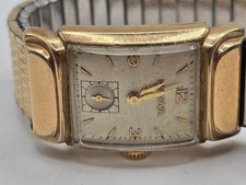 VINTAGE 10k GOLD FILLED BULOVA 49 MENS WATCH Ticks