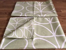 Large Linear Stem on Sage Green Orla Kiely 2 Housewife Pillowcases Percale New