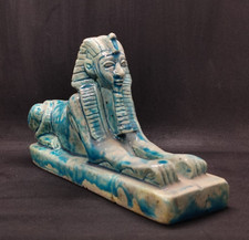 RARE ANCIENT EGYPTIAN ANTIQUITIES Statue Sphinx Protector Of Pyramids Pharaonic