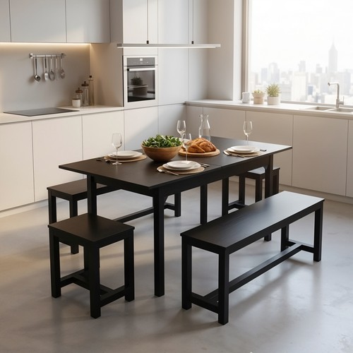 Extendable dining table 2 - extendable,