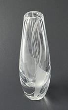 Orrefors Sven Palmqvist Swedish Art Glass miniature vase signed 1959