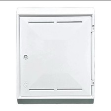 MK2 Surface Mounted Gas Meter Box - White (502mm x 408mm x 225mm) - Wall Mounted