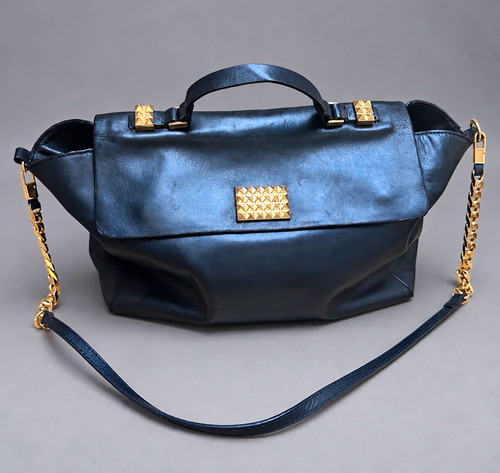 Zara black leather studded - zara,
