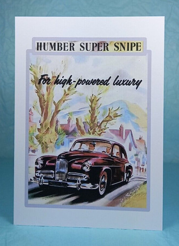 Humber super snipe greeting - super,