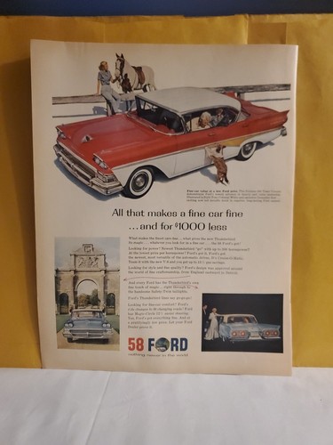 Advertisement 1958 ford - 1958,