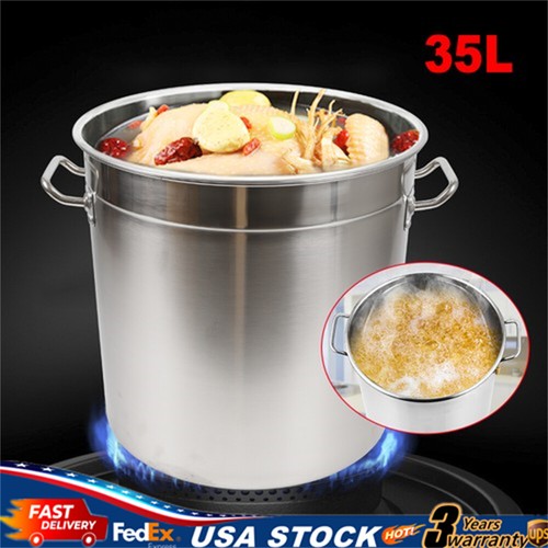 35l large stainless steel - large, deep