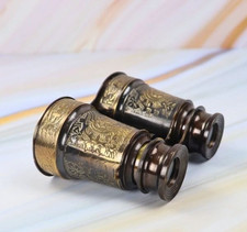 Vintage Brass Binoculars Dual