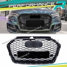Honeycomb Grill Grille Black For Audi A3 8V S3 Without ACC S Line MOPF 2016-2020
