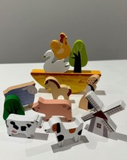 Wooden Farm Animal Balance Toy