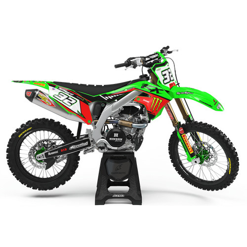 Graphics fits kawasaki kx - mx,