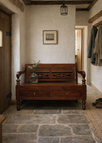 Colonial style bench - style, with