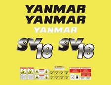 Yanmar SV18 Mini Digger Decal