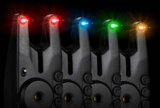 Fox Mini Micron V2 Multicolour LED Bite Alarm Inc HARDCASE - SET OF 2 ALARMS