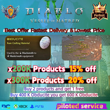 ?Season 10 DIABLO 4 ?200K Obducite to pick up in minutes