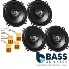 Peugeot 106 5 Door JVC 2 Way Front Door & Rear Door Car Speakers Upgrade Kit