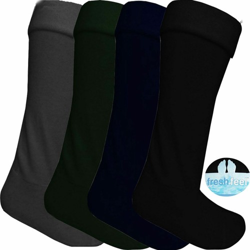 Mens ladies fleece wellie - &,