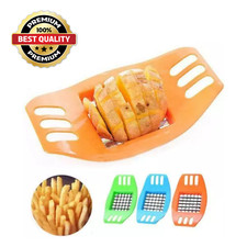 Potato Chip Chipper Vegetable Chopper Slicer French Fry Cutter Kitchen Tool UK