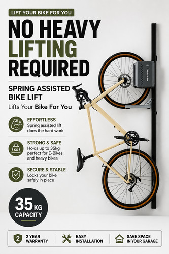 Bike wall mount rack - wall, vertical