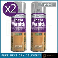 2 x CLEAR YACHT VARNISH SPRAY