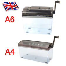 Mini Manual Shredder Office File Document Hand Cutting A6 A4 Paper Portable