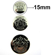 Round Gold Plastic Crested