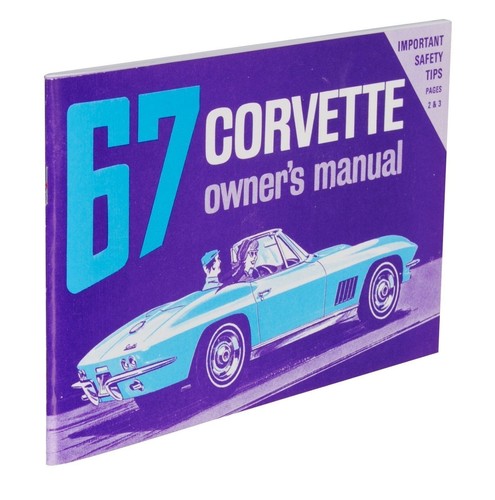 1967 corvette owners manual - corvette,