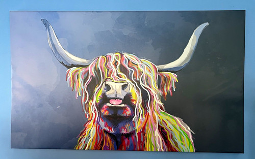 Colourful highland cow - 2,