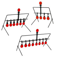 SHOOTING PRACTICE TARGETS RESETTING SPINNING AIR GUN RIFLE AIRSOFT METAL GALLERY