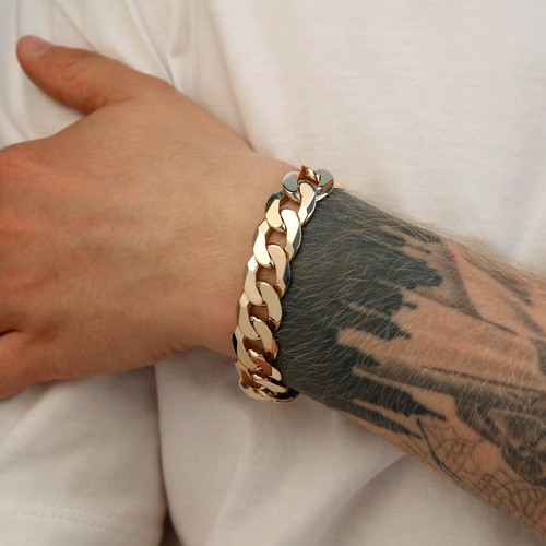 Pre owned 9ct yellow gold - gold, 8.5"