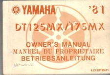 YAMAHA DT175 MX,DT125 MX 1981