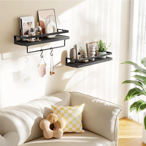 2pcs wooden floating - wooden, wall