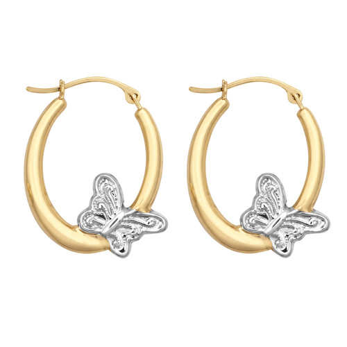 Genuine 9ct gold - gold, butterfly