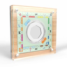 Ninety Years of MONOPOLY 50p Coin Display Acrylic Holder