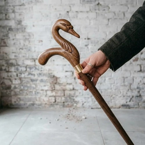 Handmade swan head wooden - swan,