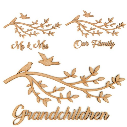 Wooden mdf family tree - mdf,