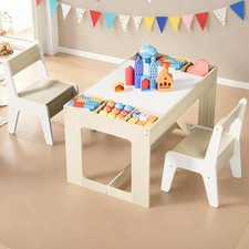 Kids Wooden Table and 2 Chairs