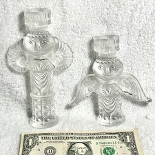 Pair Cute Bjorn Wiinblad Clear
