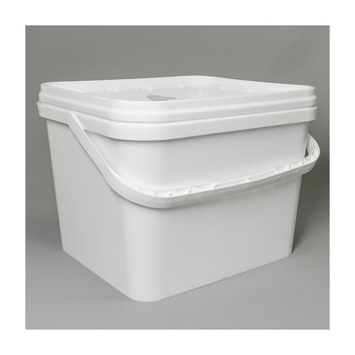 White square bucket with - 10.5l,
