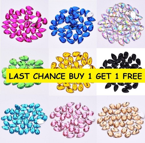 100 flat back acrylic - 100,