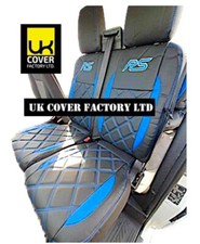 Van Seat Covers Ford Transit Custom 2013- 22  BLUE BENTLEY RS