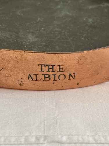 Antique victorian copper pan - victorian,