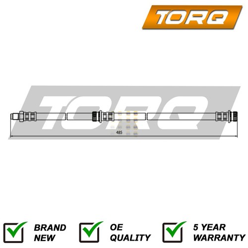 Brake hose rear torq fits - rear,