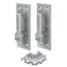 Gate Hinge Pin Hook Plate PAIR