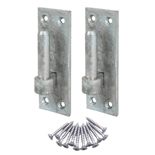 Gate hinge pin - hook, plate