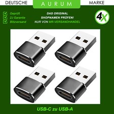 4x USB A to USB C Adapter OTG - USB Stick Laptop Samsung Xiaomi MacBook Socket
