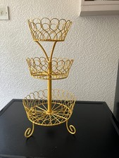 Yellow 3 tier afternoon tea/