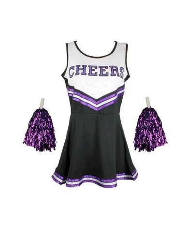 Cheerleader dress and pompoms - cheerleader,