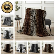 Faux Fur Throw Animal Skin
