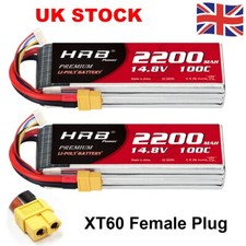 2X HRB 2200mAh 4S 14.8V 100C
