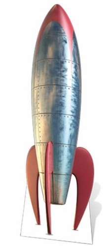 Rocket - (retro, stylised)